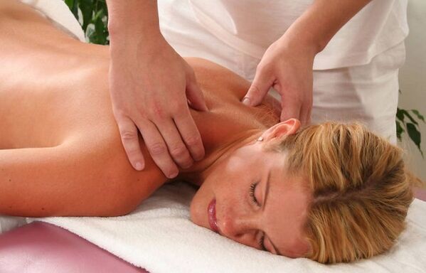 масаж за лечение на остеохондроза